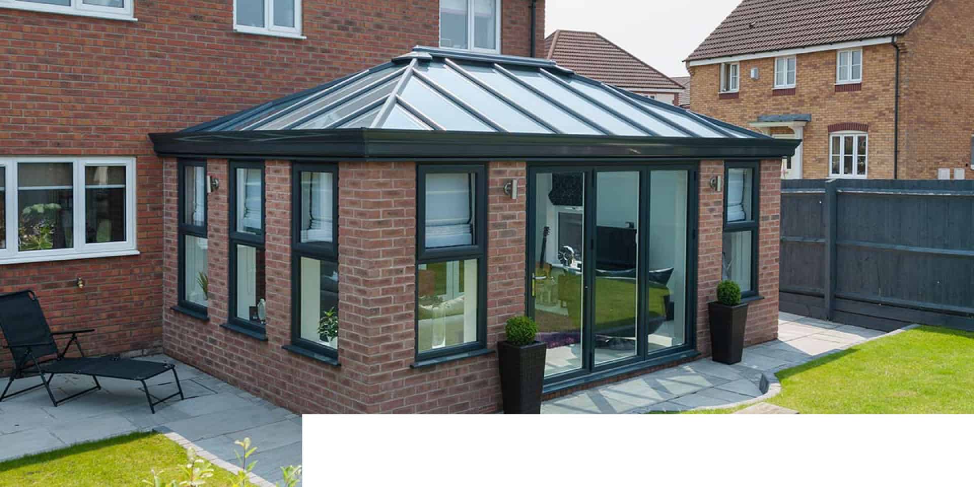 Modern conservatory extension
