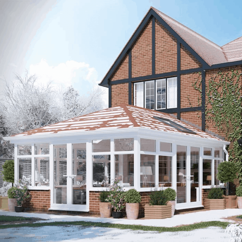 Tiled conservatory