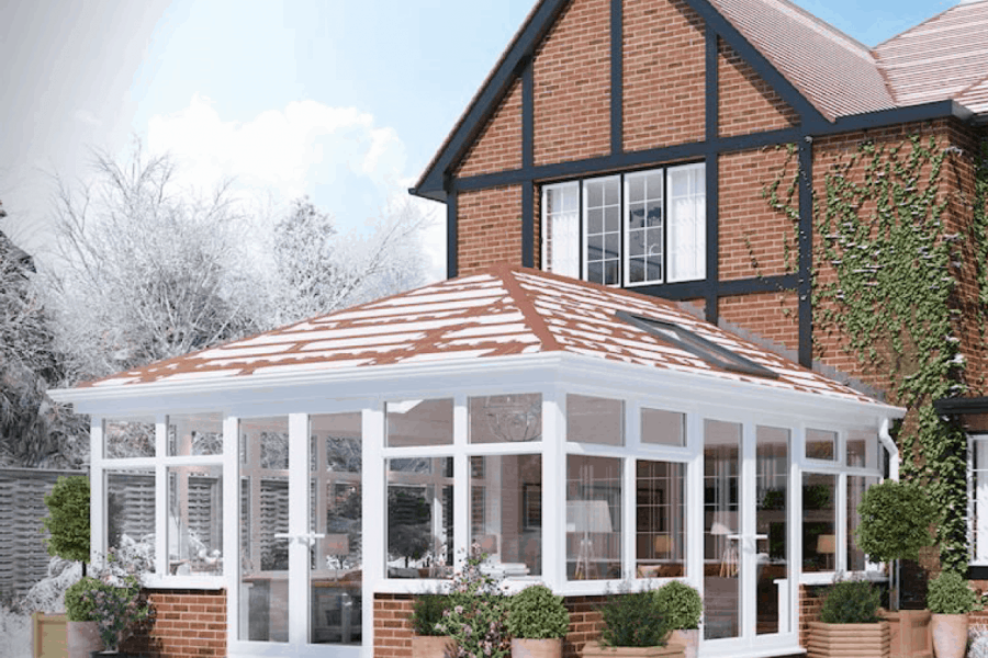 Tiled conservatory