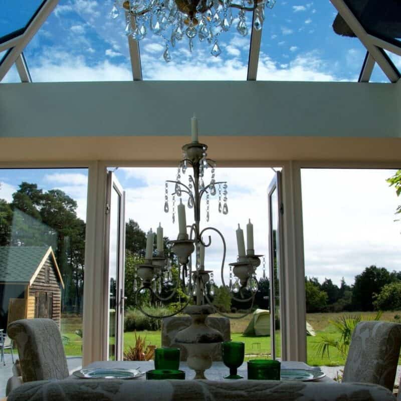 Ultraframe glass roof conservatory